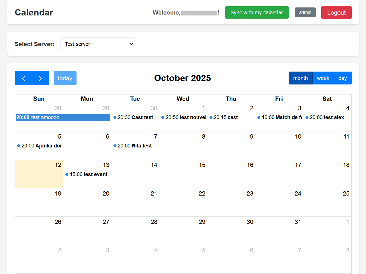Caster Calendar Project
