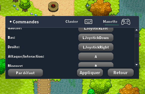 Pokemon Mystery Dungeon Online Gamepad feature