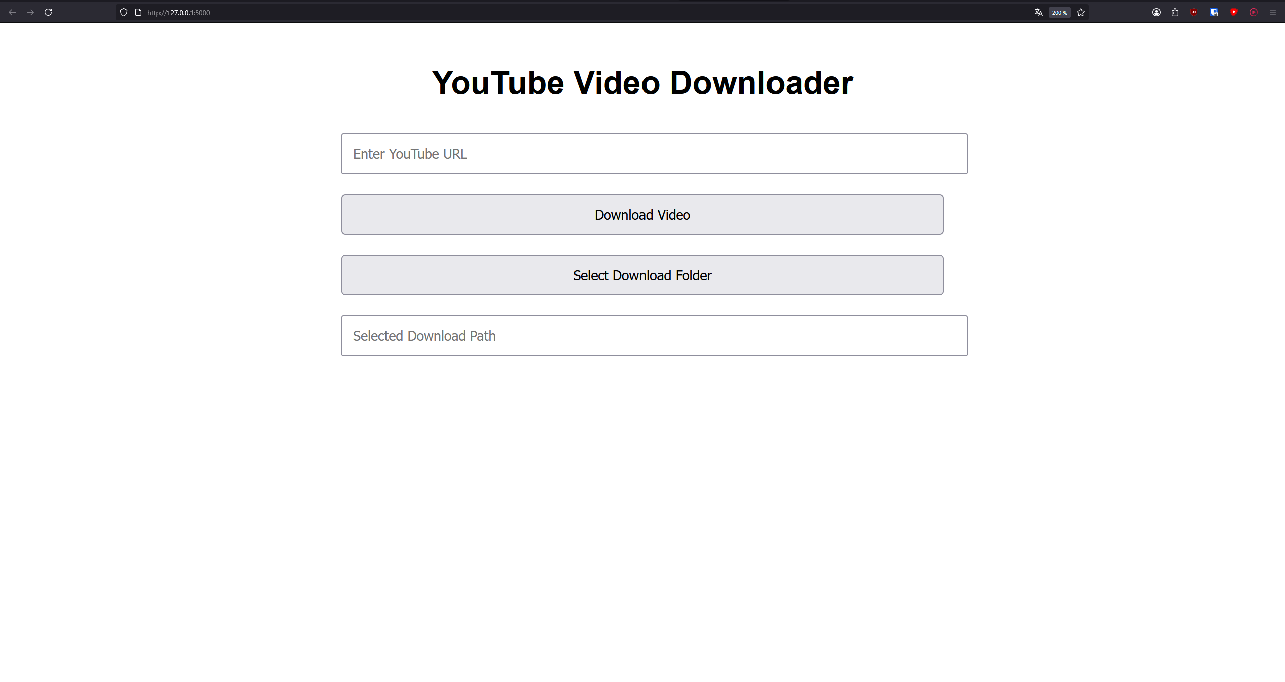 Youtube Downloader website